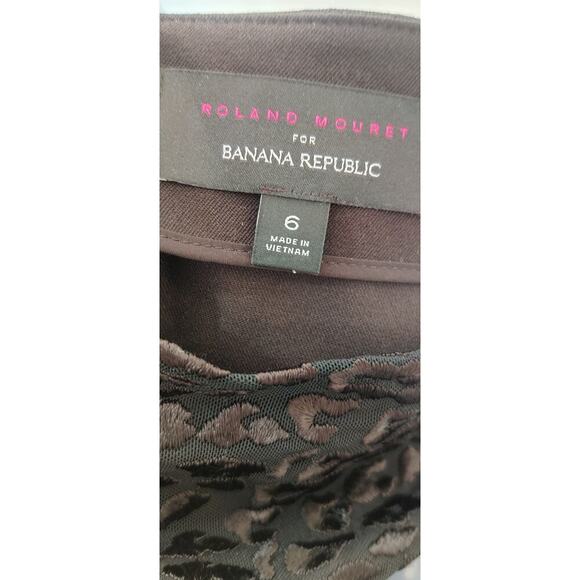 Roland Mouret Black Sheath Dress Embroidered Long Sleeve Size 0 Cocktail - Picture 5 of 6